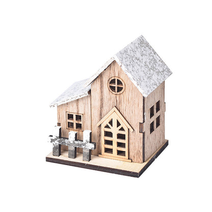 LED Wooden Christmas House