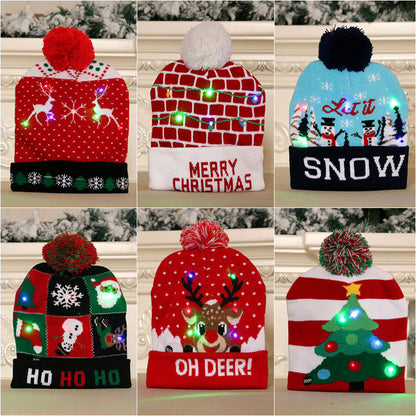 LED Christmas Knitted Beanie