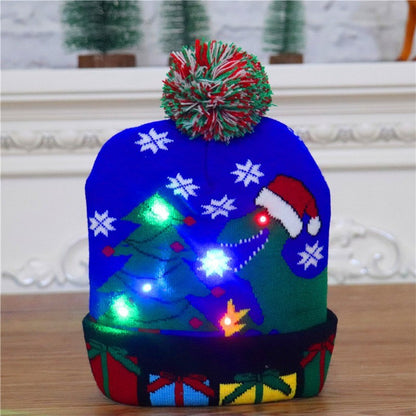 LED Christmas Knitted Beanie