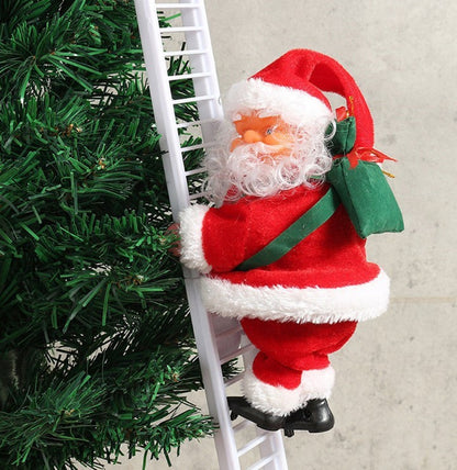 Climbing Ladder Electric Santa Claus