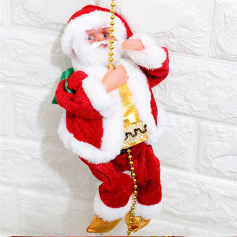 Climbing Ladder Electric Santa Claus