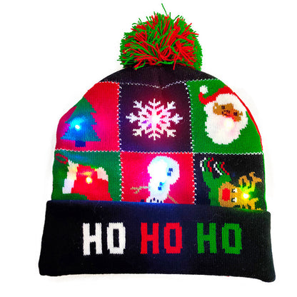 LED Christmas Knitted Beanie