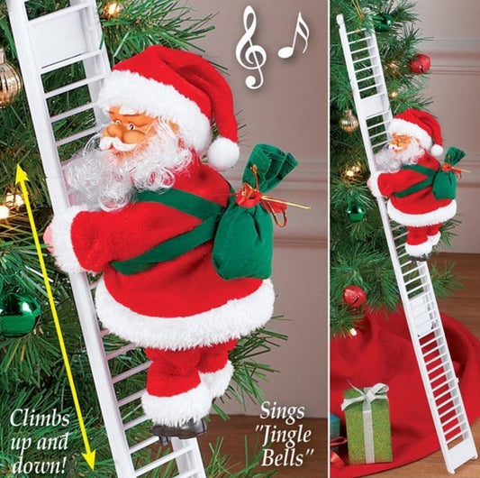 Climbing Ladder Electric Santa Claus