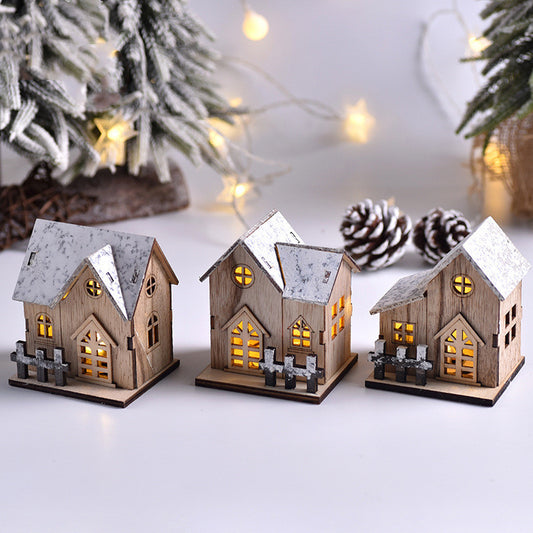 LED Wooden Christmas House