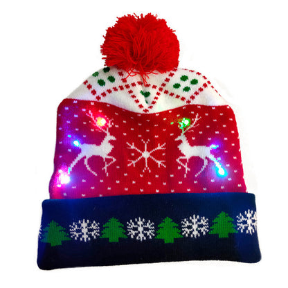 LED Christmas Knitted Beanie