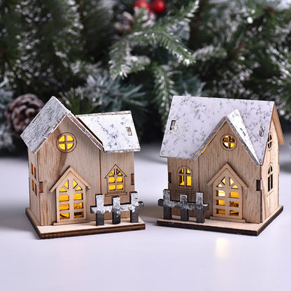 LED Wooden Christmas House