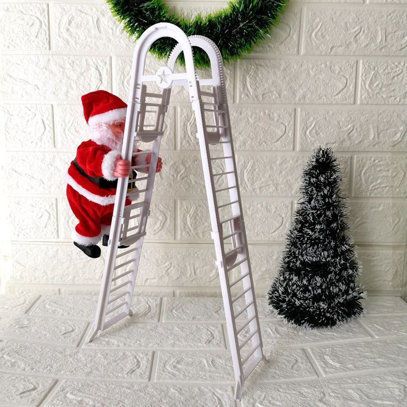 Climbing Ladder Electric Santa Claus