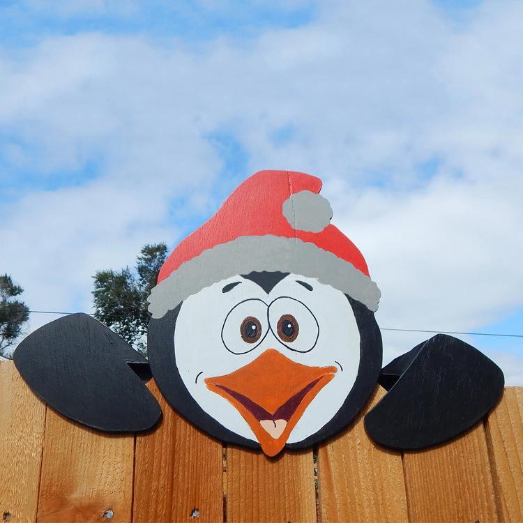 Christmas Themed Garden Fence Top Decoration