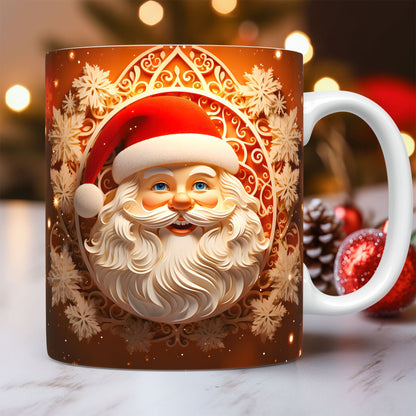 3D Christmas Ceramic Mug