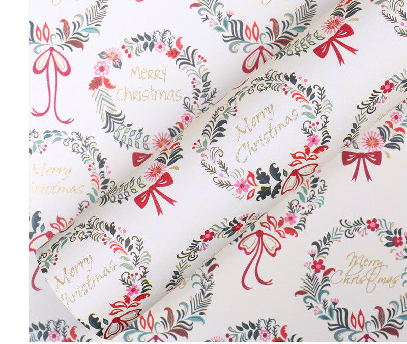 Golden Christmas Wrapping Paper