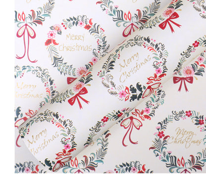 Golden Christmas Wrapping Paper