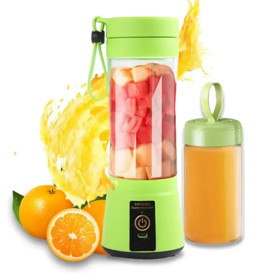 Electric Portable Rechargeable 6 Blade Mini Juicer