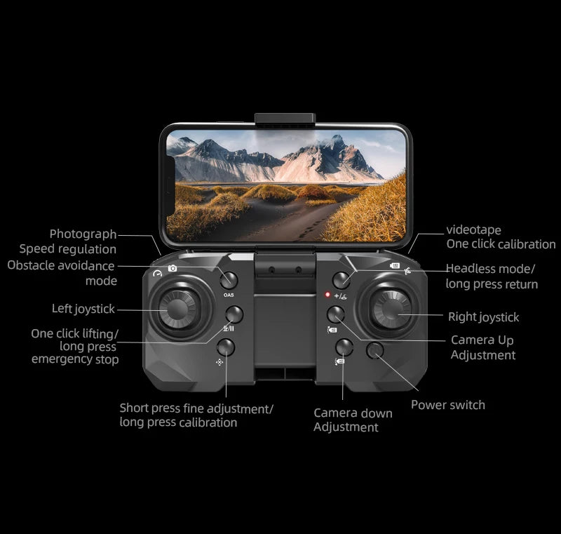 8K HD RC Foldable Drone 3 Cameras