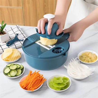 1Pc Green/Blue/Pink Multifunctional Vegetable Chopper