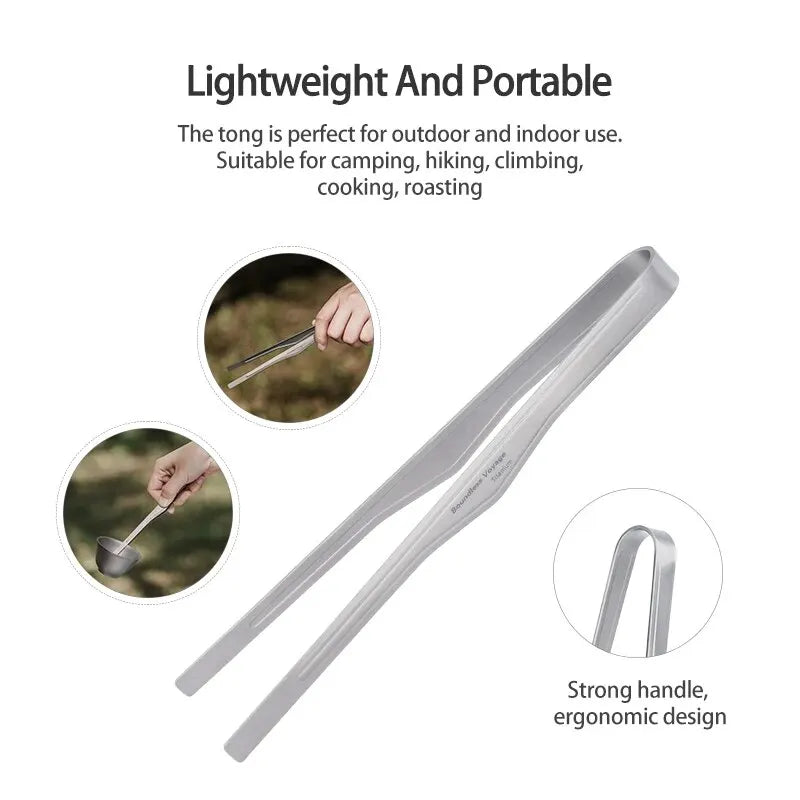 6.7/10inch Titanium Grill BBQ Tongs Multipurpose Tweezers