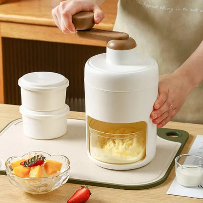 Hand-Operated Shaved Ice Milk Shake Making Machine