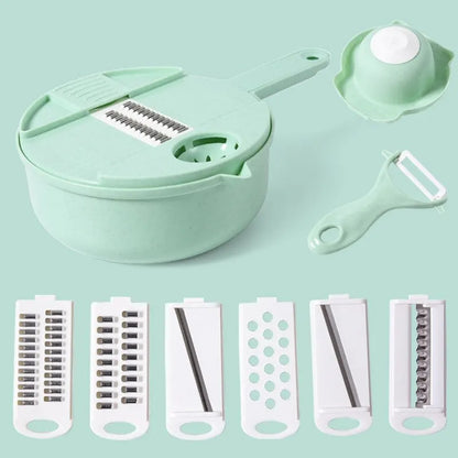 1Pc Green/Blue/Pink Multifunctional Vegetable Chopper