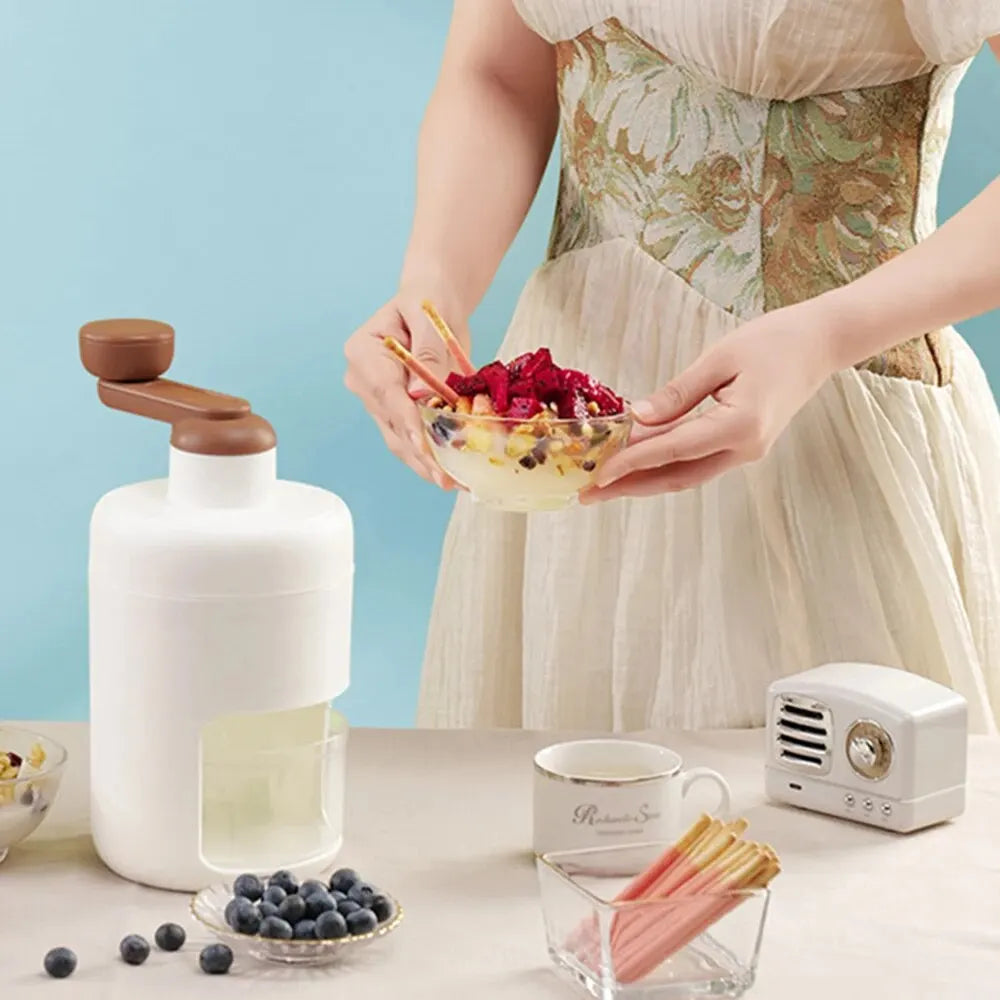 Hand-Operated Shaved Ice Milk Shake Making Machine