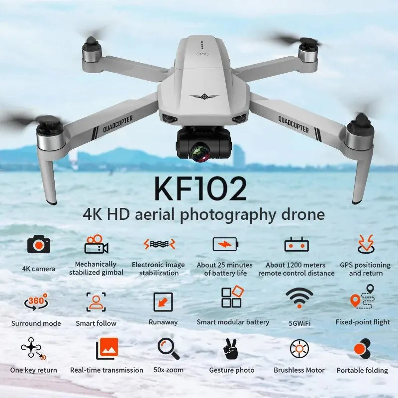 4K Professional Mini GPS Drone Camera Brushless