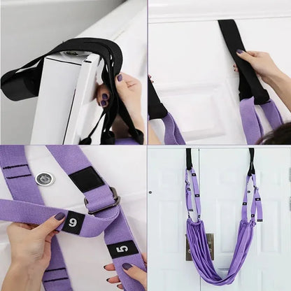 Adjustable Elastic Stretch Door Hanging Yoga Belts