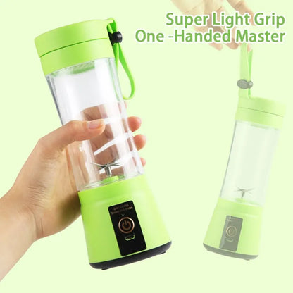 Portable Electric Mini Bottle Juicer 6 Blades