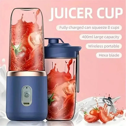 Multifunction Portable Electric Double Cup Juicer