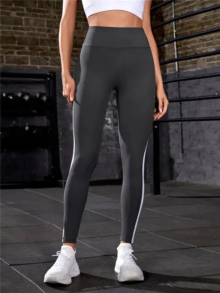 Solid Color High Waist Quick Dry Yoga Pant