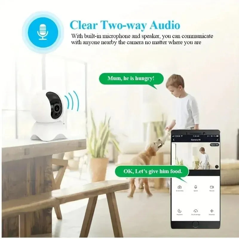 2MP WiFi Smart Home Security Cameras