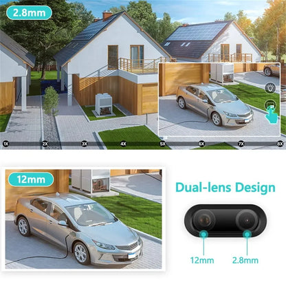 WiFi IP 8MP Dual Lens Home Security Camera