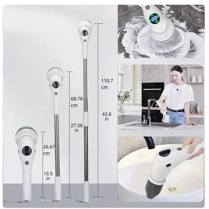 8 In 1 Electric Cleaning Brush Water Proof