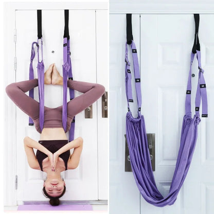 Adjustable Elastic Stretch Door Hanging Yoga Belts