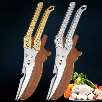 Stainless Steel Chicken Bone Kitchen Scissors Cutter