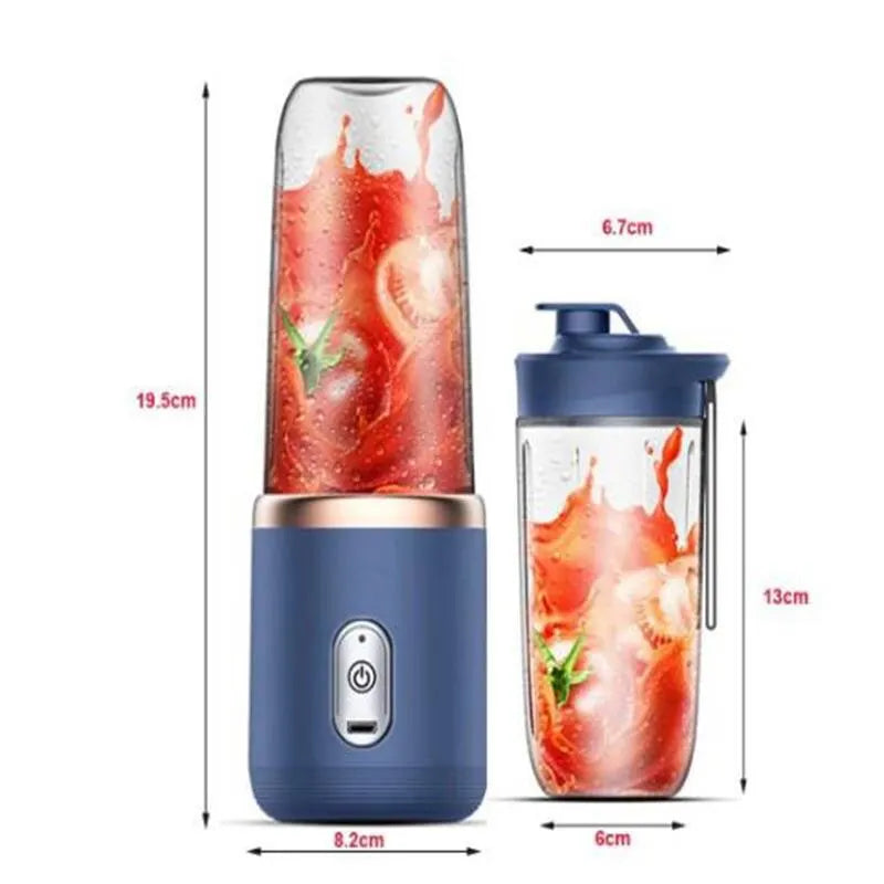 1pc Blue/Pink Portable Small Electric Juicer