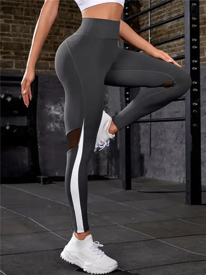 Solid Color High Waist Quick Dry Yoga Pant