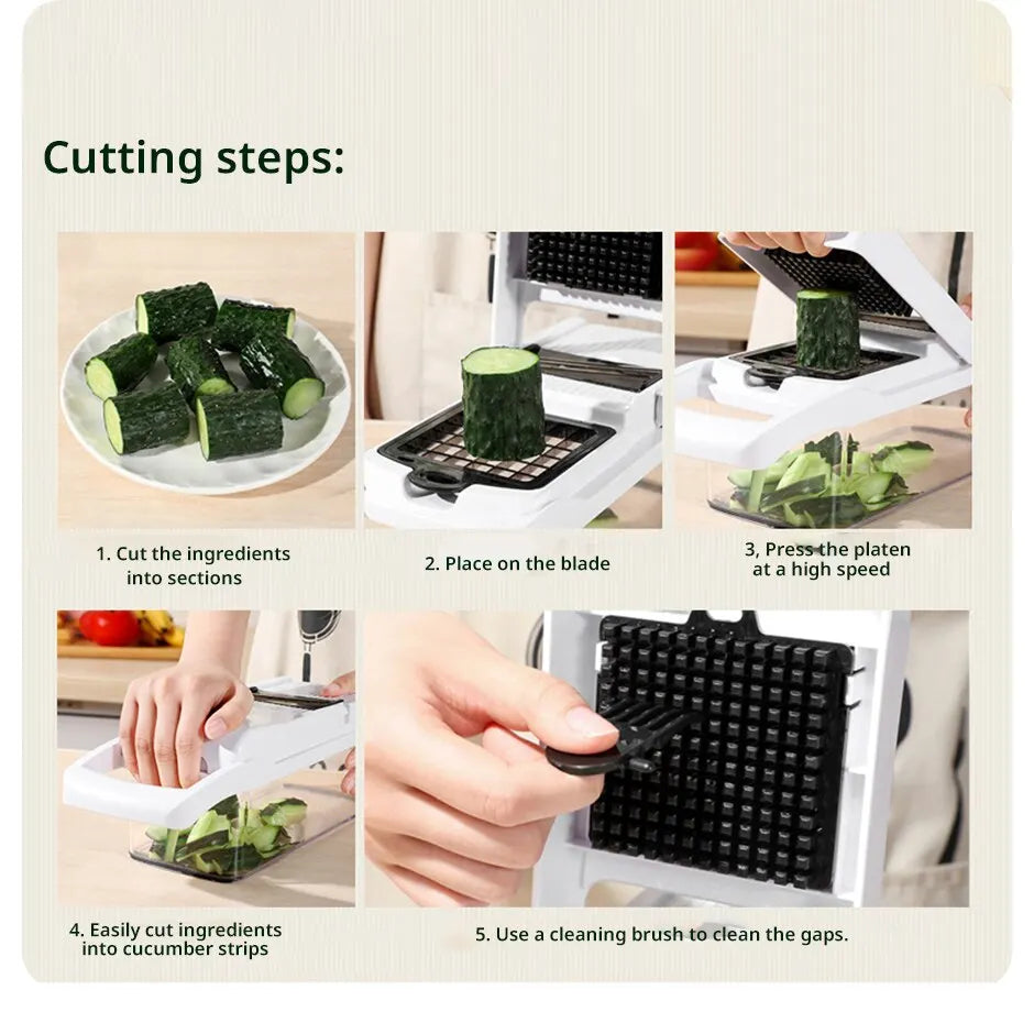 Multi-purpose Kitchen Vegetable Cutting Machine