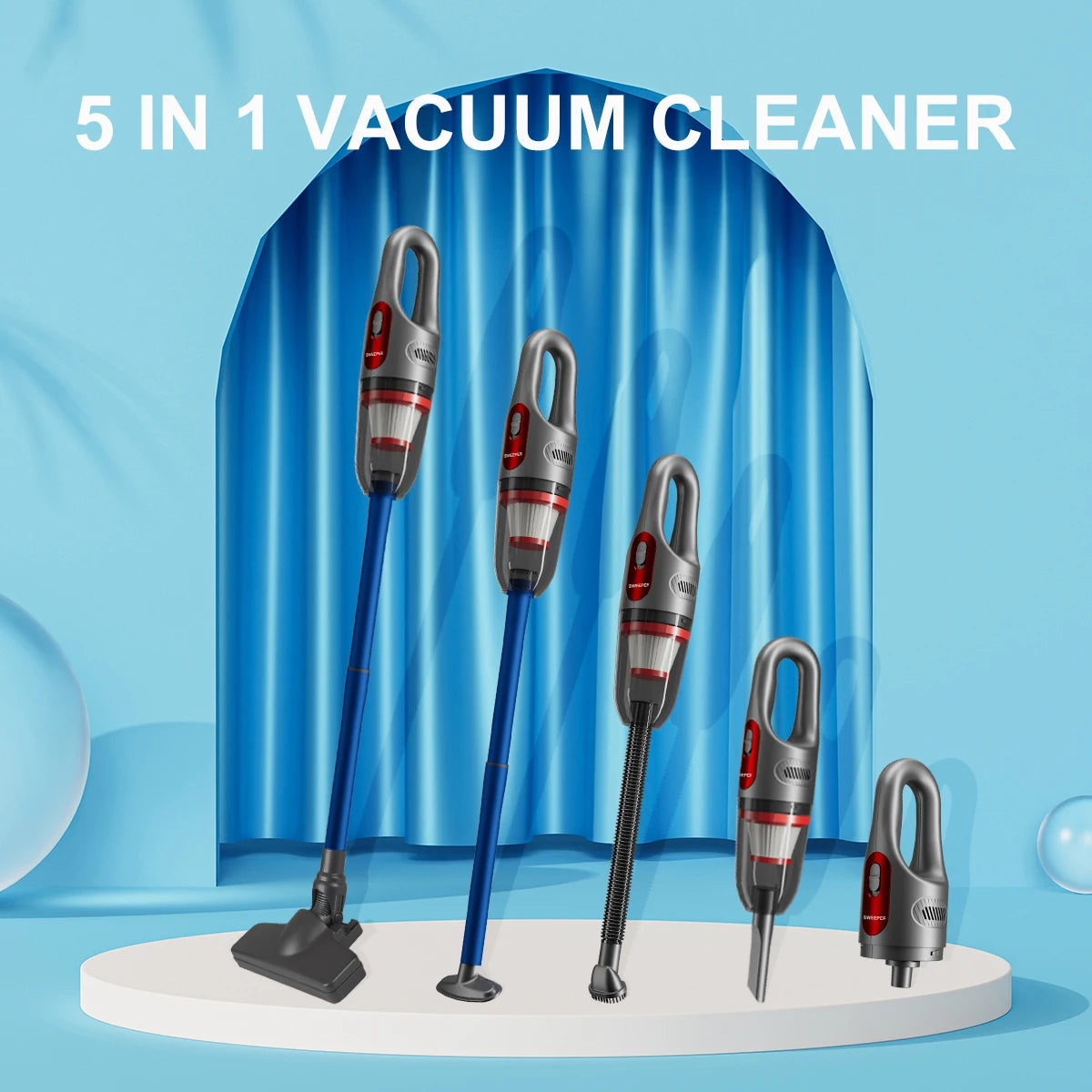 5 IN 1 Quick Clean Cordless Vacuum Cleaner