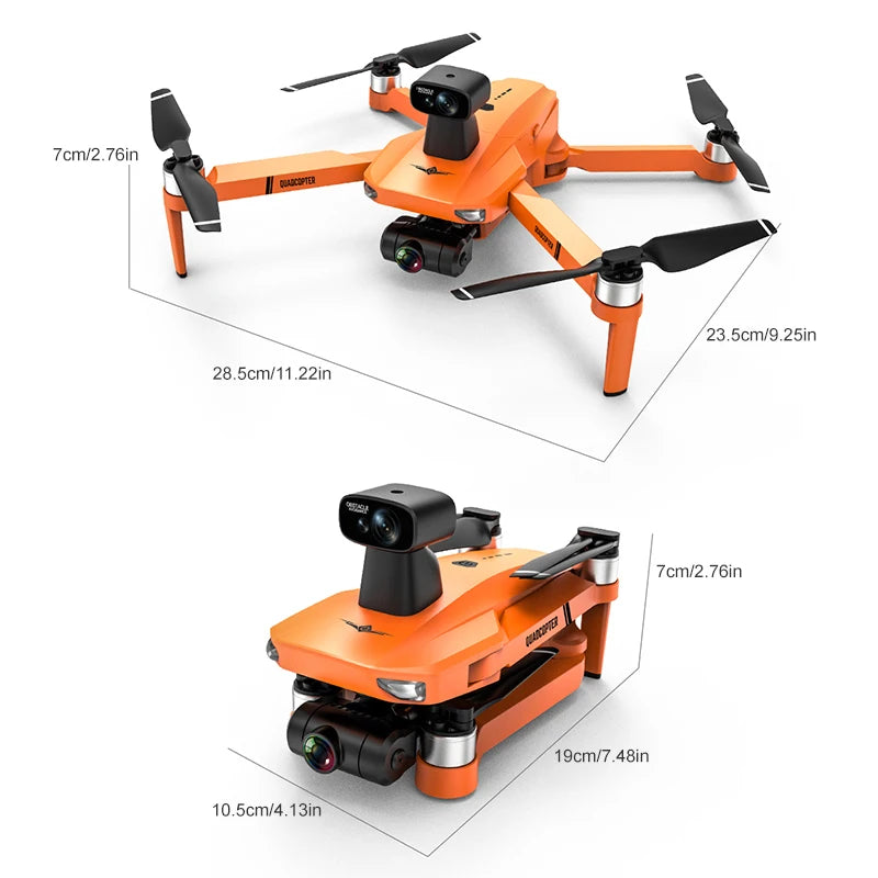 8K Professional Foldable RC Drone Dual Camera Brushless