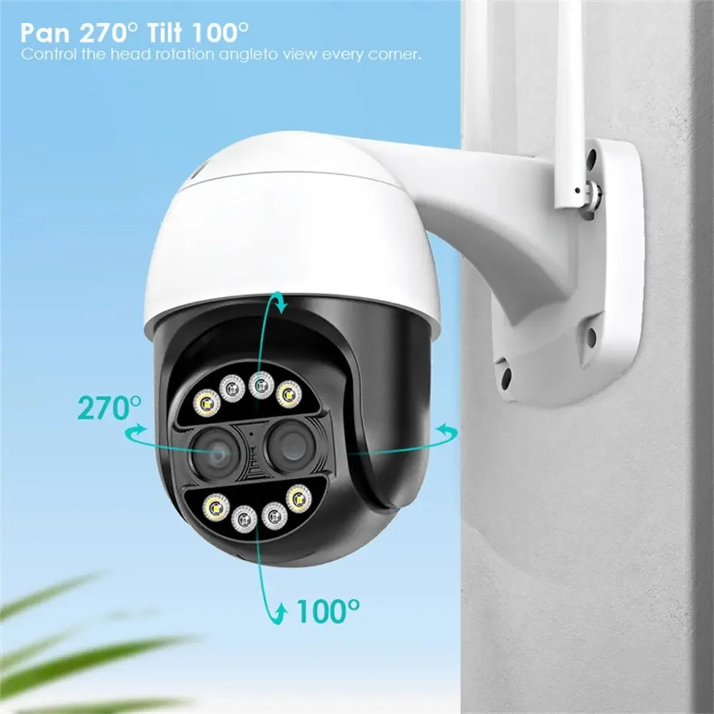 WiFi IP 8MP Dual Lens Home Security Camera