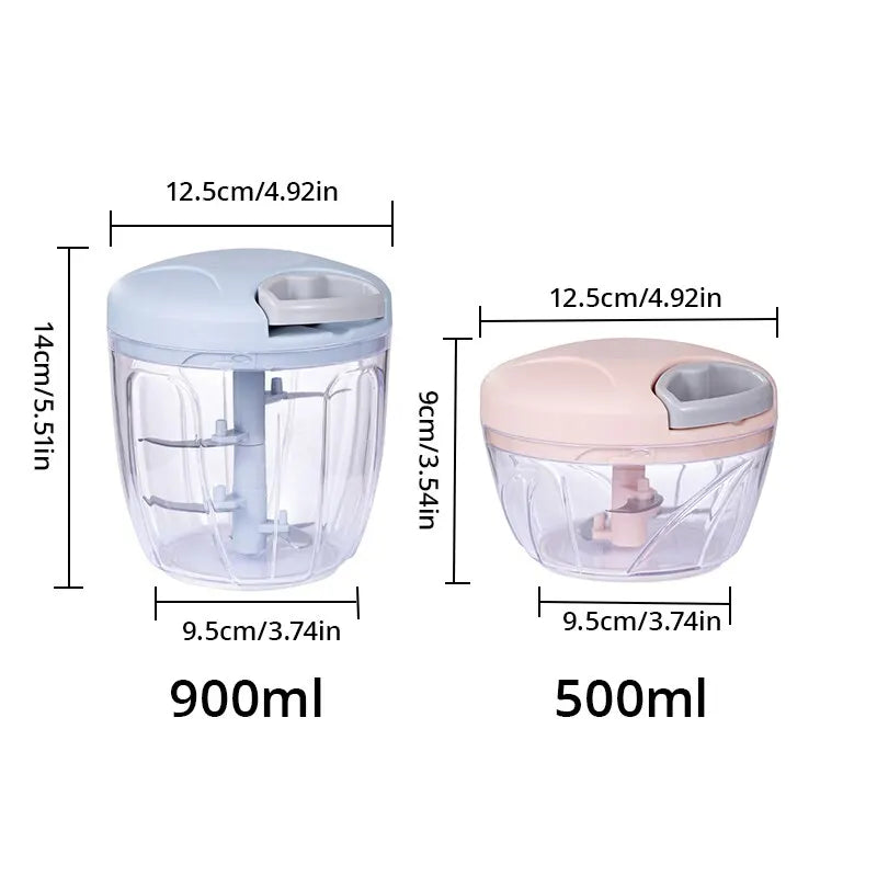 500ML/900ML Household Kitchen Garlic Chopperr