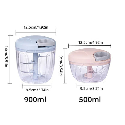 500ML/900ML Household Kitchen Garlic Chopperr