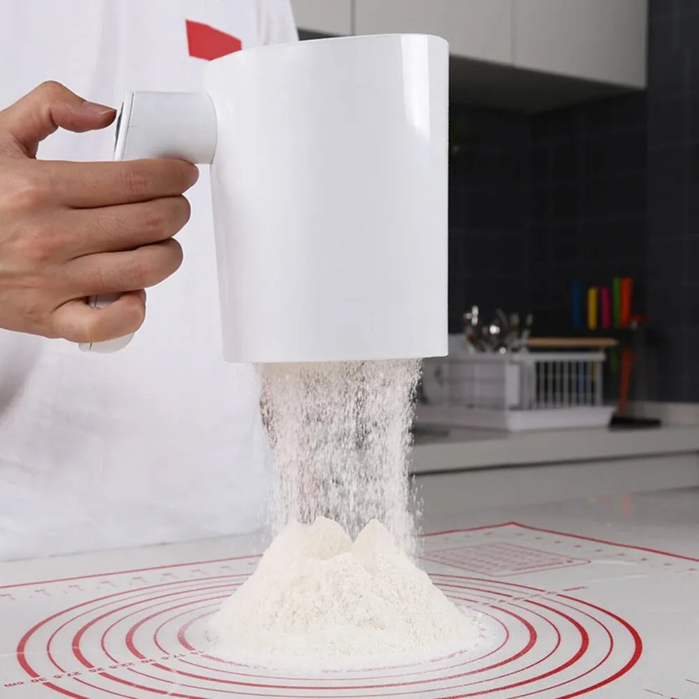 1Liter Electric Flour Sieve Kitchen Pastry Cake Tool