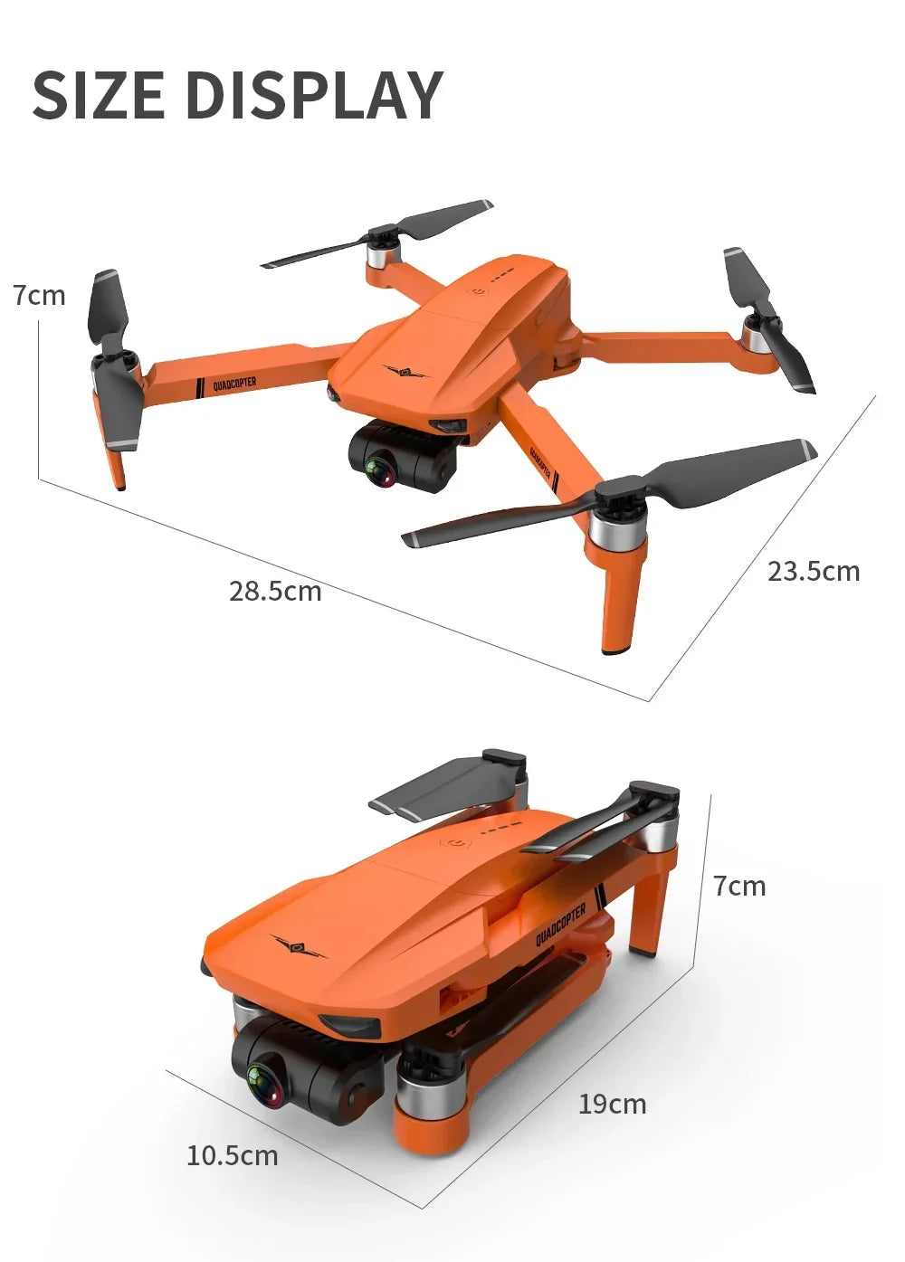 8K Professional Foldable RC Drone Dual Camera Brushless