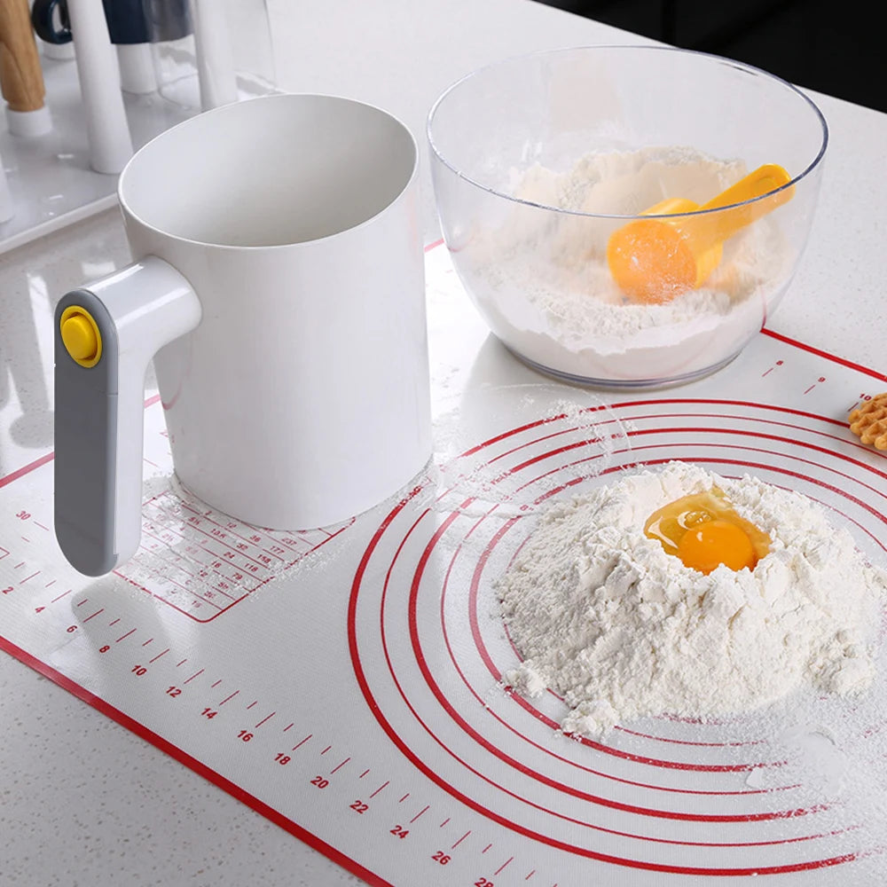 1Liter Electric Flour Sieve Kitchen Pastry Cake Tool