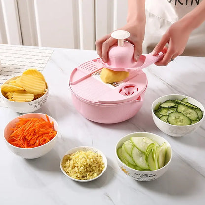 1Pc Green/Blue/Pink Multifunctional Vegetable Chopper