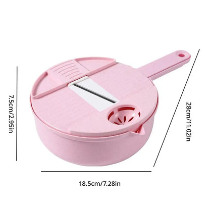 1Pc Green/Blue/Pink Multifunctional Vegetable Chopper