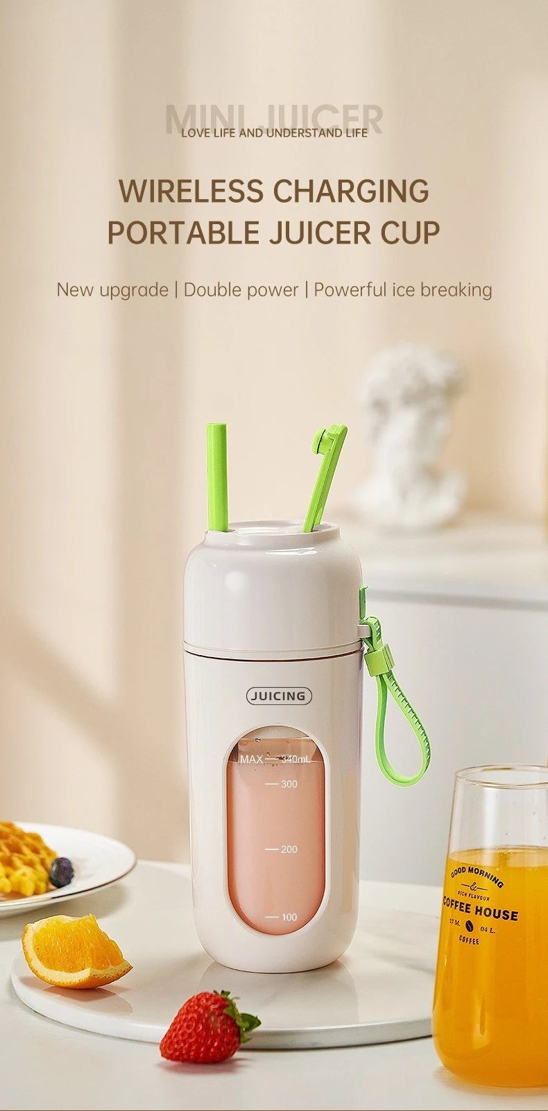 Portable Wireless Rechargeable Juice