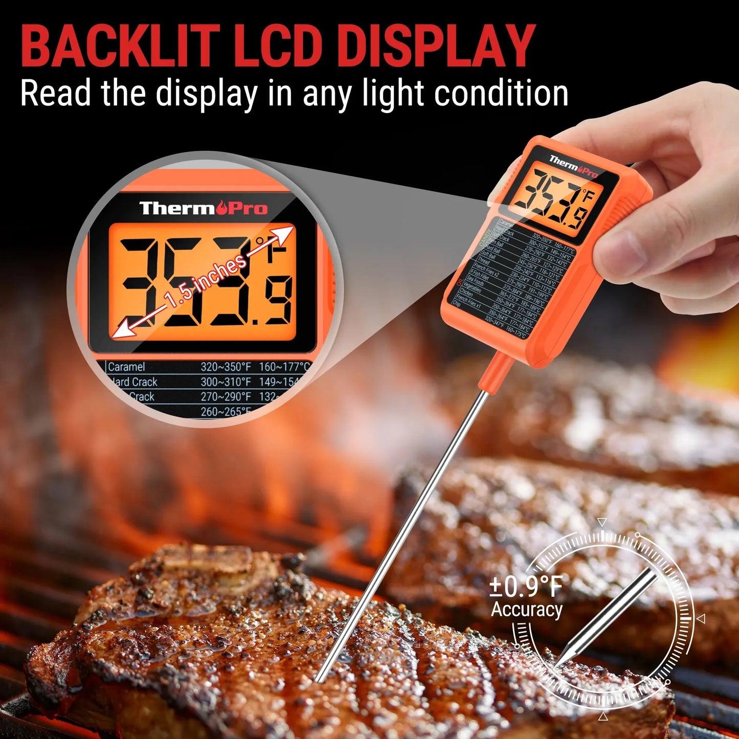 Digital Instant Reading BBQ Meat Oven Grill Thermometer