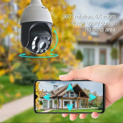 5G 4MP/5MP Alexa Wireless Bulb Camera