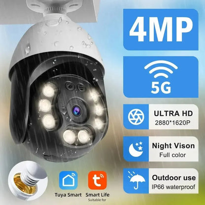 5G 4MP/5MP Alexa Wireless Bulb Camera