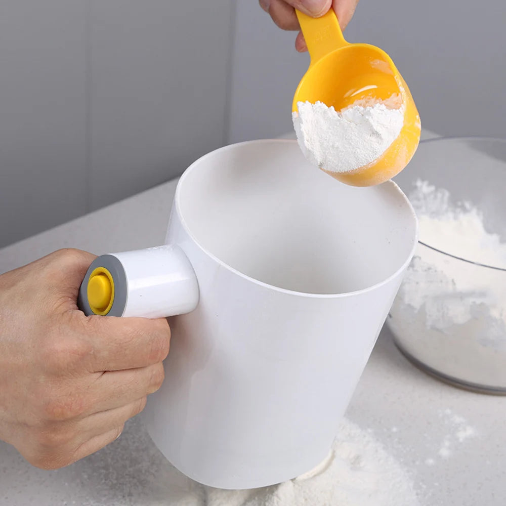 1Liter Electric Flour Sieve Kitchen Pastry Cake Tool